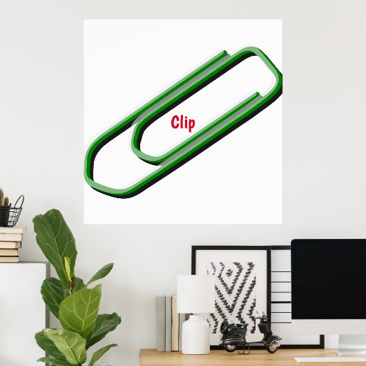 Paperclip Poster (Thuiskantoor)
