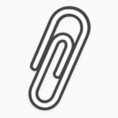 Paperclip Sticker – Symbool van Solidariteit (Voorkant)