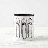 Paperclips aux yeux googly Mug (Centre)