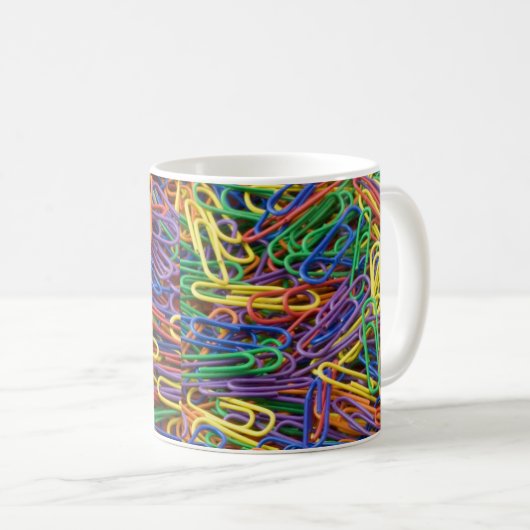 Paperclips colorés Mug (Devant droit)