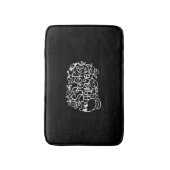 Papercut Halloween Spooky Halloween Badmat (Voorkant Verticaal)