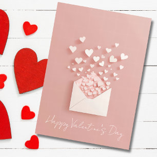 Papercut Harten Valentijnsgroet Feestdagen Kaart