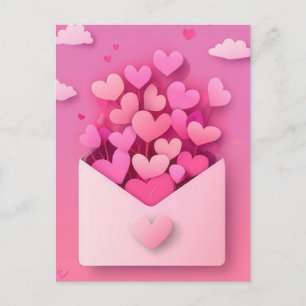 Papercut Hearts Valentijns's Groet Briefkaart