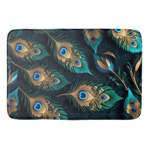 Papercut Peacock Feathers patroon Badmat