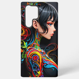 Papercut Pop Art Beauty ( 1 ) Samsung Galaxy Hoesje