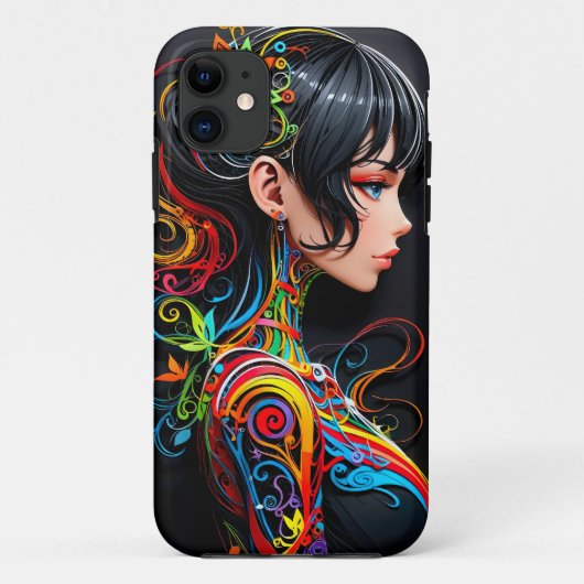 Papercut Pop Art Beauty ( iPhone / iPad case ) (Achterkant)