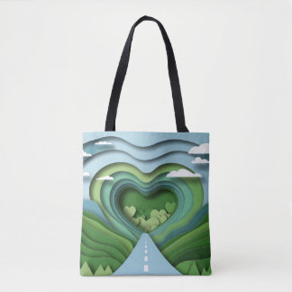 Papercut Road Shopping Errand Canvas tas