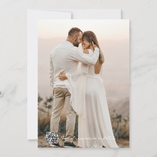 Papercut rustieke bloemen save the date (Achterkant)