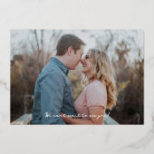 Papercut rustieke bloemen zwart Save the Date goud Folie Uitnodiging (Achterkant)