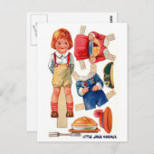  Paperdoll Little Jack Horner briefkaart (Voorkant / Achterkant)