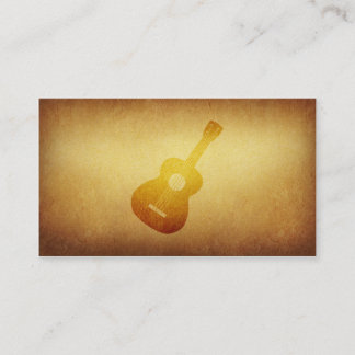 Papered Archive Guitar Musician Visitekaartje