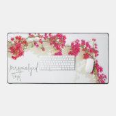 Paperflower rose blanche Ajouter votre nom Girly E (Clavier et souris)