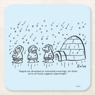 Papergewicht Vierkante Kartonnen Onderzetter