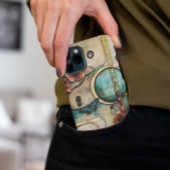  Papers Reizen Thema Junk Journal Case-Mate iPhone Case