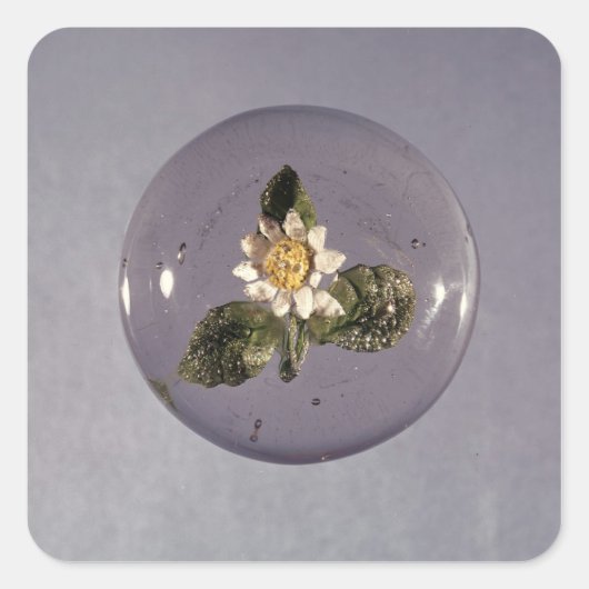 Paperweight, Pantin Workshop, c.1850 Vierkante Sticker (Voorkant)