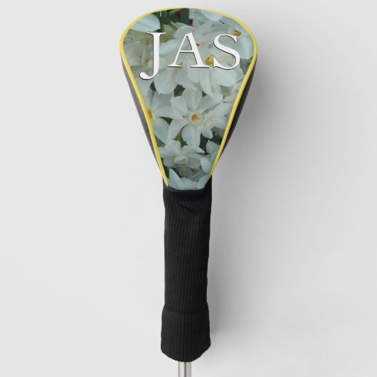 Paperwhite Narcissus Delicate White Flowers Golfheadcover (Voorkant)