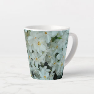 Paperwhite Narcissus Delicate White Flowers Latte Mok