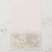 PAPETERIE シックで上品なクレマチス・ペトリエイの便箋 (Devant)