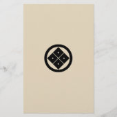 PAPETERIE 丸に隅立て四つ目 (Devant)