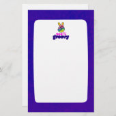 Papeterie 100% Super avec Arc-en-ciel signe de paix main (Devant / Derrière)