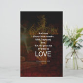 Papeterie 1 Corinthiens 13:13 Versets de la Bible Citation s (Debout devant)