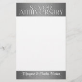 Papeterie 25e Silver Wedding Annivsersary (Devant)