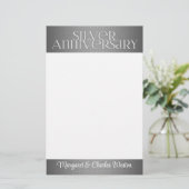Papeterie 25e Silver Wedding Annivsersary (Debout devant)