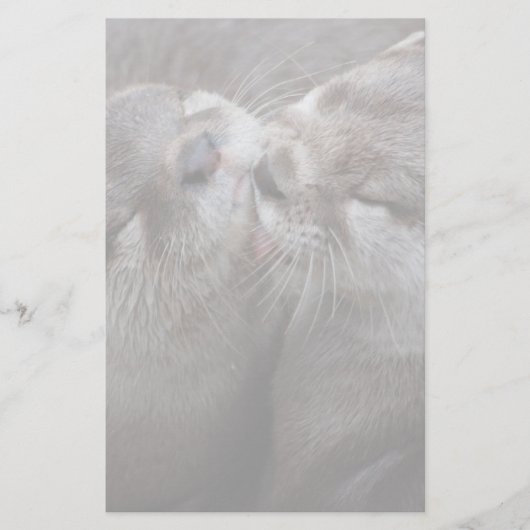 Papeterie 2 Otters Kisser Photo Faune (Devant)