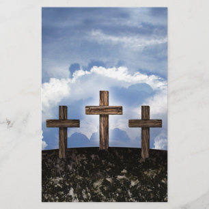 Papeterie 3 croix robustes avec ciel