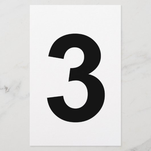 Papeterie 3 - numéro trois (Devant)