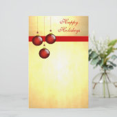 Papeterie 3 ornements rouges (Debout devant)