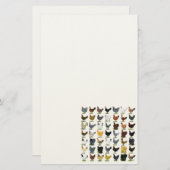 Papeterie 49 poules de poulet (Devant / Derrière)