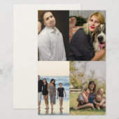 Papeterie  4 Family Photo Collage Custom (Devant / Derrière)