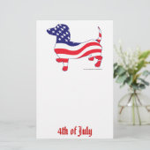 Papeterie 4 juillet Dachshund (Debout devant)