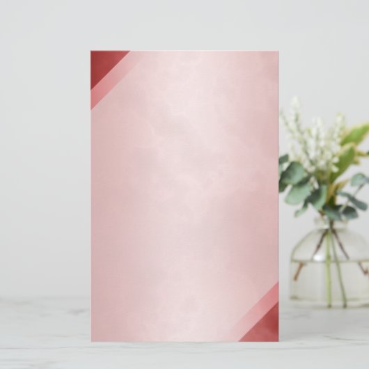 Papeterie 5,5" stationnaire de marbre rouge x 8,5" (Debout devant)