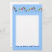 PAPETERIE 6 EN VERRE DE COCKTAIL (Devant / Derrière)