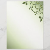 Papeterie à Accent Feuille Scrolling (Devant)