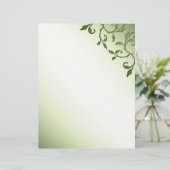 Papeterie à Accent Feuille Scrolling (Debout devant)