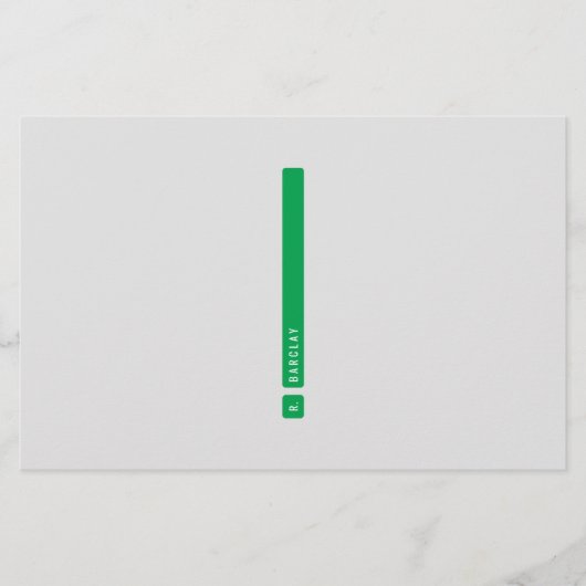 Papeterie à barres divisées (Devant)