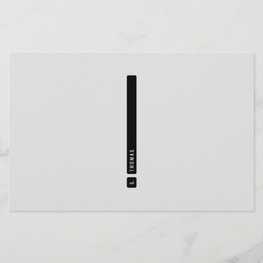 Papeterie à barres divisées (Devant)