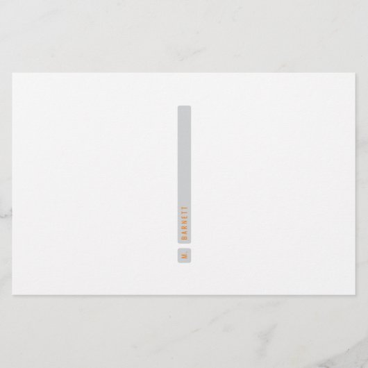 Papeterie à barres divisées (Devant)