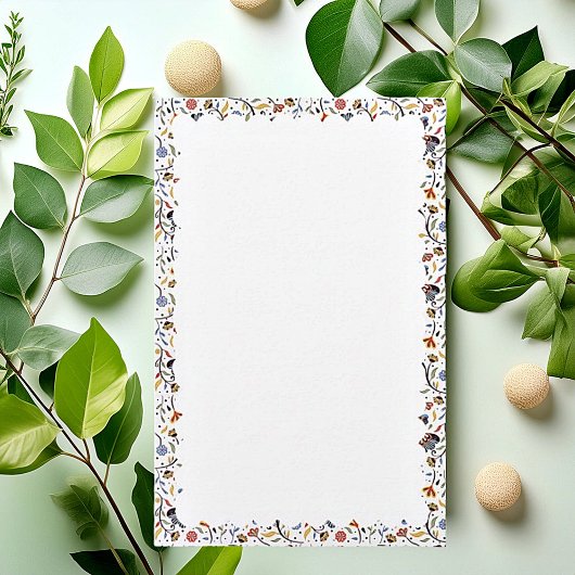 papeterie à bordure festonnée