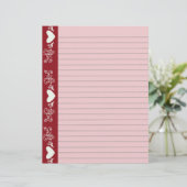 Papeterie à cœurs alignés (Debout devant)