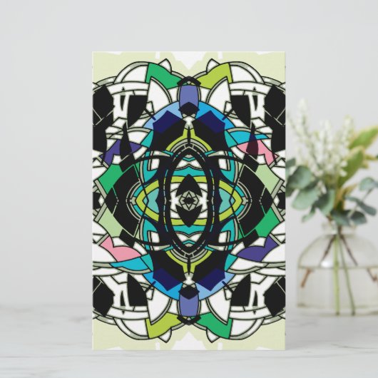 Papeterie à damiers (Debout devant)