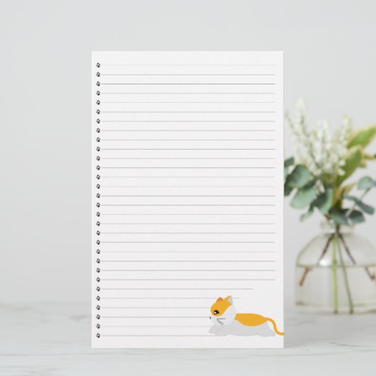 Papeterie à linge de chat Kitty (Debout devant)