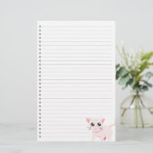 Papeterie à linge de chat rose (Debout devant)