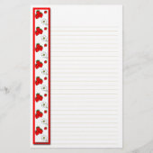 Papeterie à linge fraise et fleur (Devant)