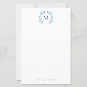 Papeterie à monogramme simple stylé