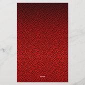 Papeterie à motif léopard rouge (Dos)