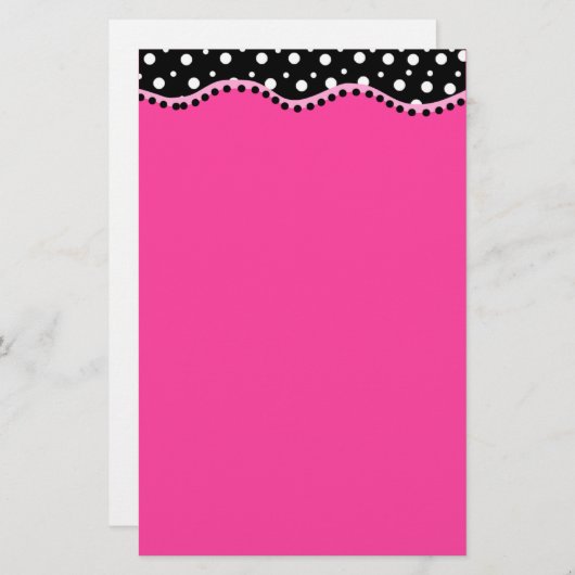 Papeterie à points funky (Devant / Derrière)